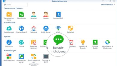 Synology Systemsteuerung
