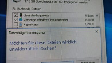 Fall Creators Update Speicher