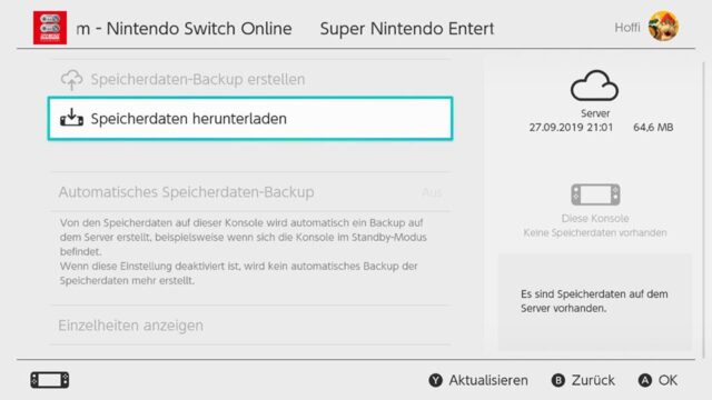 Switch Download Save States